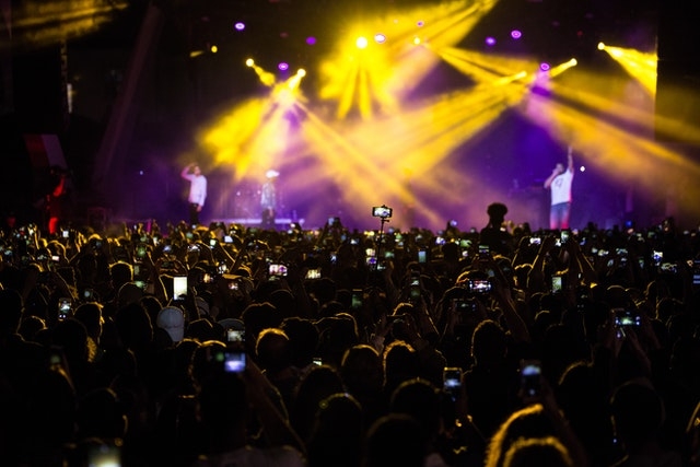 Photo of the audience at the concert